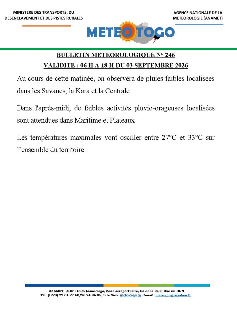 Bulletin météo_03092026_MATIN