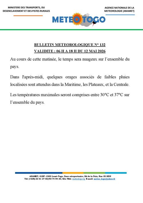 Bulletin météo_12052026_MATIN