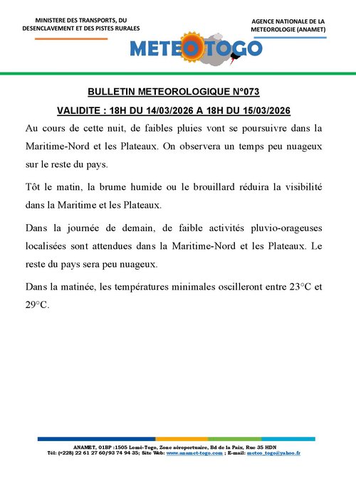 Bulletin météo_14032026_SOIR