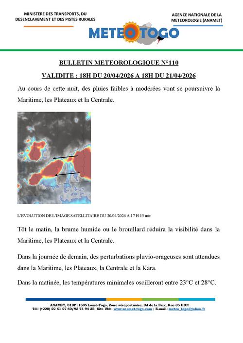 Bulletin météo_20042026_SOIR