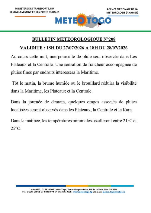 Bulletin météo_27072026_SOIR