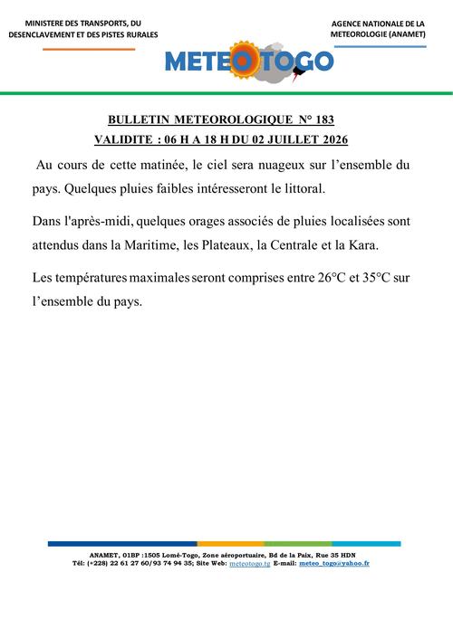 Bulletin météo_02072026_MATIN