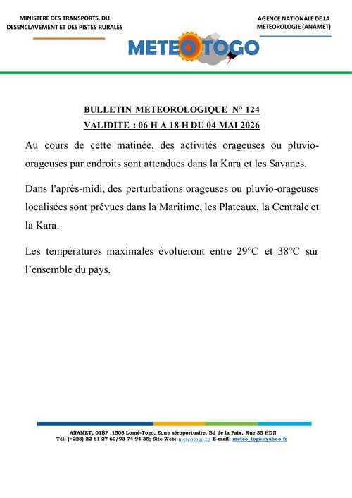 Bulletin météo_04052026_MATIN