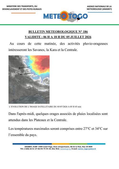 Bulletin météo_05072026_MATIN