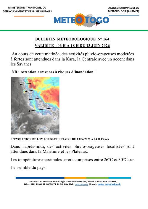 Bulletin météo_13062026_MATIN