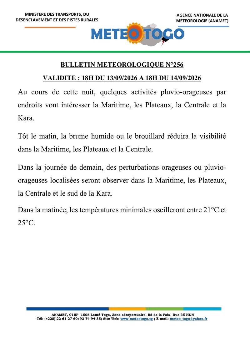 Bulletin météo_13092026_SOIR