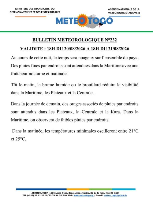 Bulletin météo_20082026_SOIR