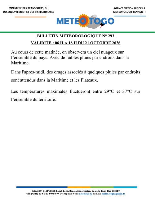Bulletin météo_21102026_MATIN