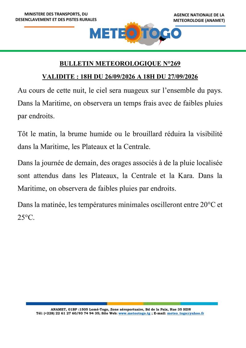 Bulletin météo_26092026_SOIR