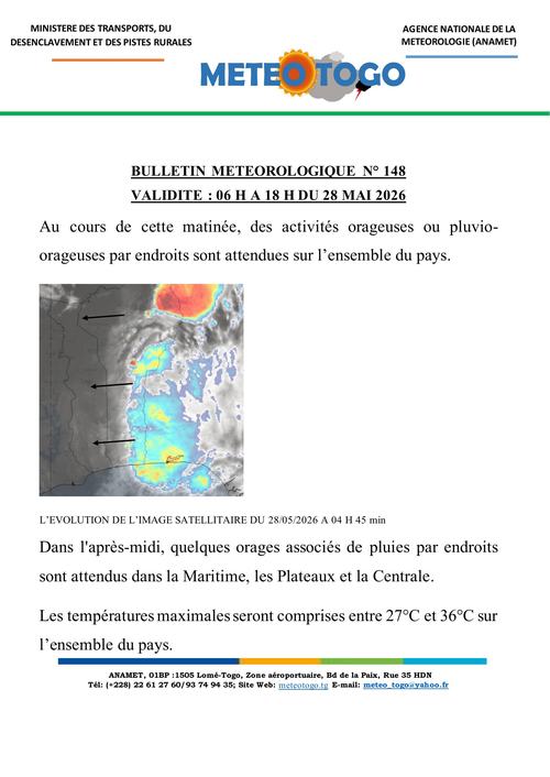 Bulletin météo_28052026_MATIN