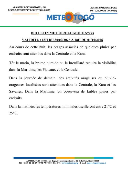 Bulletin météo_30092026_SOIR